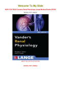 Vander's Renal Phisiology 8th  Edition